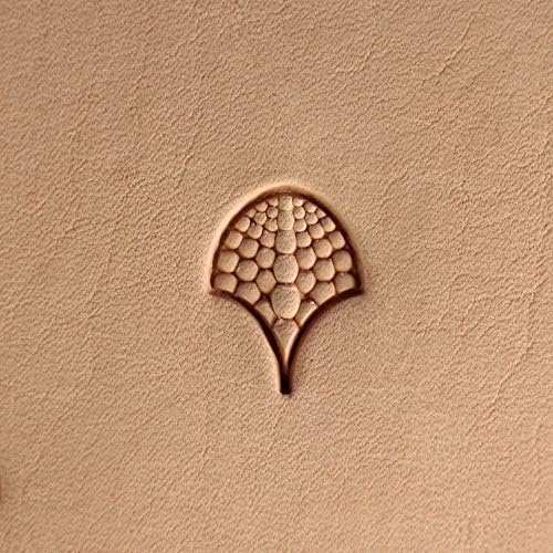 DandS ltd Leather Stamp Tool Kit, Dragon Scale, Professional Steel Craft Tool for Leatherworking, Embossing, Carving & Stamping Leather Projects, Belts & DIY Projects Compatible with Mallet #392KIT