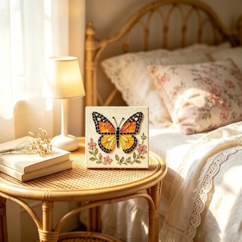 Garden Flowerpot Mosaic Art Kit Floral,Mosaic Art Kits for Adults，Style C - Image 2