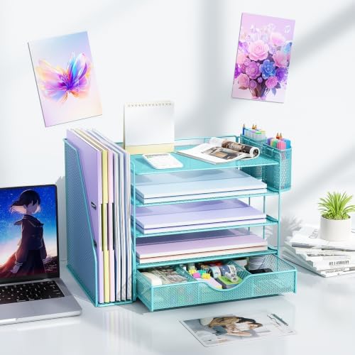 gianotter 5-Tier Desk Organizer with Drawers and File Holders - Image 6