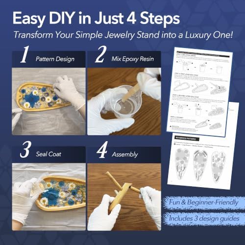 Auraeve All-in-One DIY Resin Craft Kit - Flower Jewelry Stand for Adults - Image 3