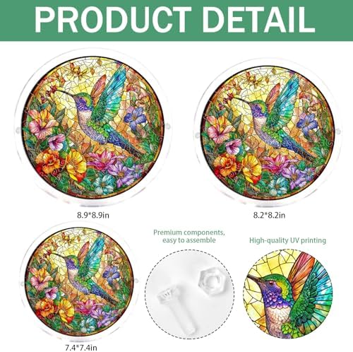 Acrylic Jigsaw Puzzle Suncatcher - Hummingbird Garden - Image 6