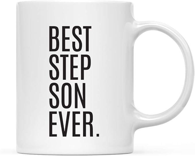 Andaz Press 11oz. Coffee Mug Birthday Gift, Best Step Son Ever, 1-Pack