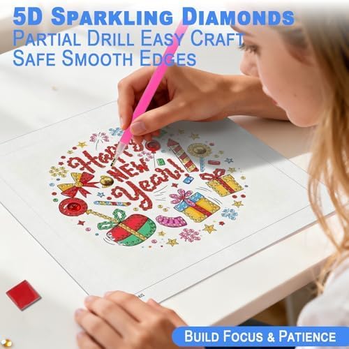 DOZEEZOP 12-Pack Small Diamond Art Kit for Adults Teens 7"x7" - Image 5