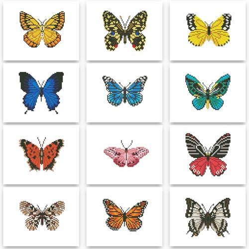 PeakLuv Small Diamond Art Kits Butterfly Mini Diamond Painting Kits by PeakLuv