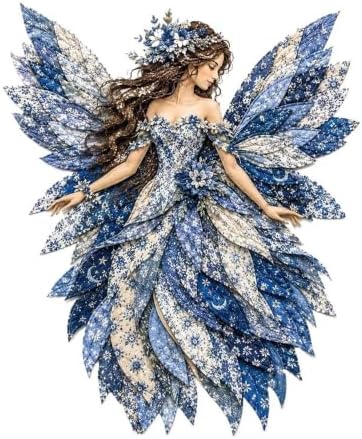 Fairy Patchwork DIY Kit, Layer Fabric Art Wall Decor for Beginner (Style G) by Unknown