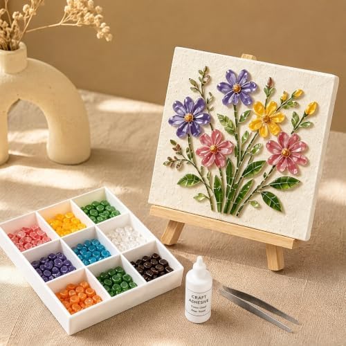 Sea Glass Ocean DIY Kit | Seaglass Mosaic Art Craft Kits for Adults - Image 4