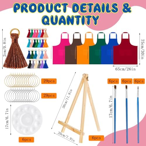 Affrolling 141 Pcs 6 Sets Afro Girl Paint and Sip Kit for Adults Pre Drawn Canvas Painting Set Valentine's Day Stretch Canvas Kit(Afro Girl) - Image 3