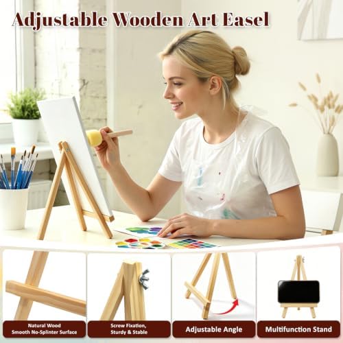 108 Pack 8"x10" Canvas and Easel Set,Art Supplies Bulk - Image 3