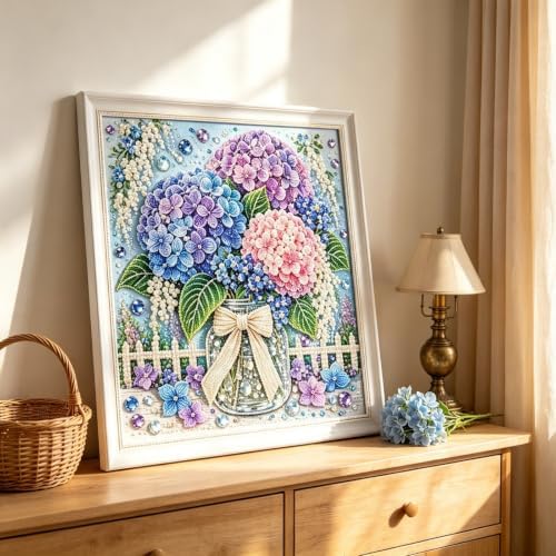 DIY Pearl Art Kit for Adults (Hydrangea) - Image 3