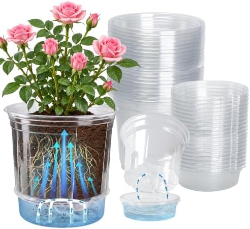Bluepro Self Watering Pots for Indoor Plants, 5 Inch, 20-Pack by Bluepro