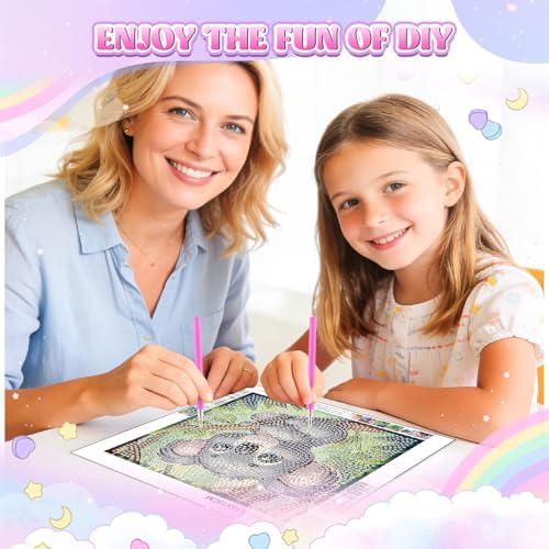 GHHKUD Koala Diamond Art Painting Kits for Adults with Frame, Diamond Art Animals Crafts for Ages 4-6-8-12, Easy to DIY Gem Painting Gifts Home Wall Deco15x15cm (Beautiful Packages) - Image 3