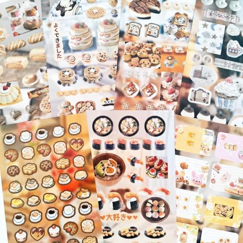 700+ Kawaii Japanese Stickers Set,25 Sheets Kawaii Scrapbook Japanese Stickers Book,Korean Sticker for Journaling,Junk Journal,Bullet Journal,Planner,DIY Craft(Hand Post) - Image 3