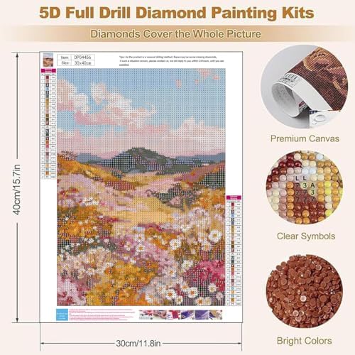 YOLENIX Valley Diamond Art Kits for Adult Diamond Painting Kit for Beginner - Image 5
