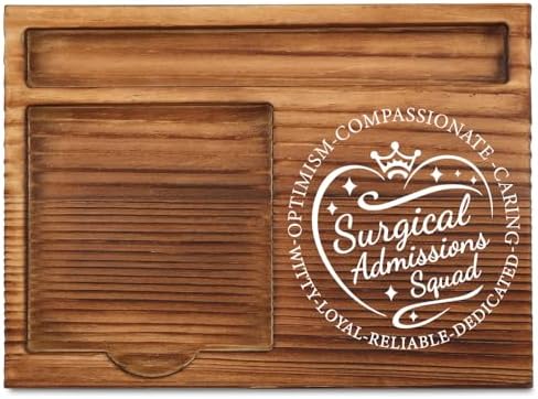 THRXOBN Desk Organizer for Surgical Admissions Professionals & Healthcare Workers - Natural Wood with Slots for Notes, Pens, and Small Office Supplies – Practical & Stylish Workspace Solution,WSH11 by THRXOBN