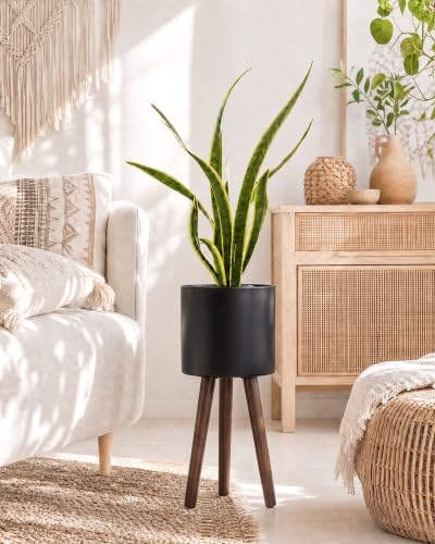 Bamworld Single Plant Holder for Indoor Plants Metal Planter Stand 6.9in - Image 2