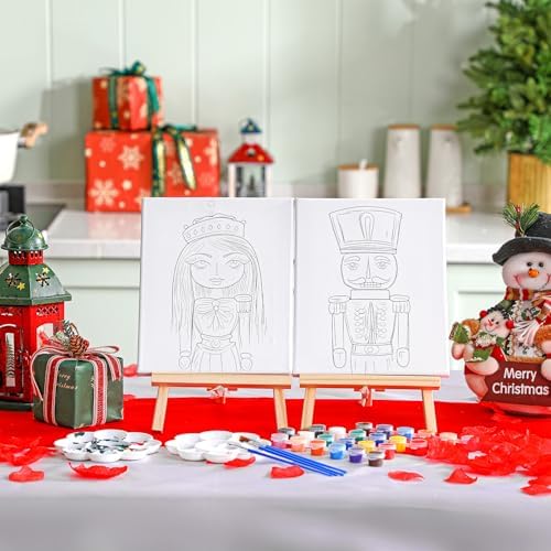 Zhanmai 2 Pack Christmas Sip and Paint Kit for Couples Date Night - Image 4