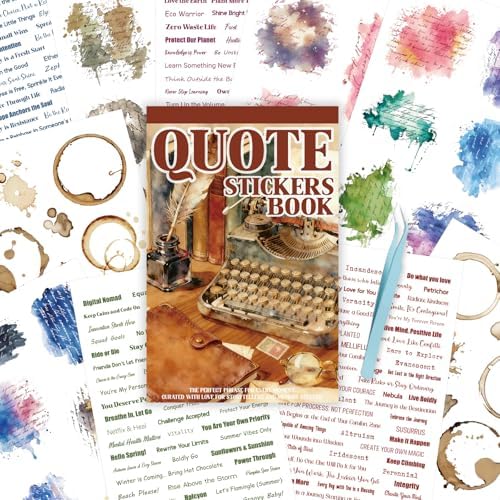 Transparent PET Quote Stickers, 48 Sheets 1100+ Pcs Scrapbook Supplies, Word Stickers for Journaling, Vision Board, Card Making, Junk Journal - Image 4