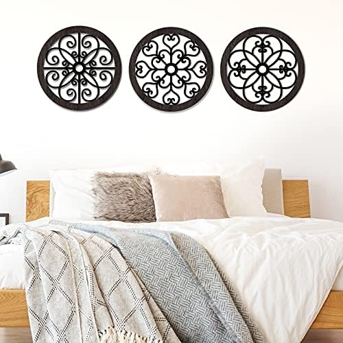 Blulu 3 Pcs Thicken Rustic Wall Decor, Wood Hanging Decor, Classic Style - Image 5
