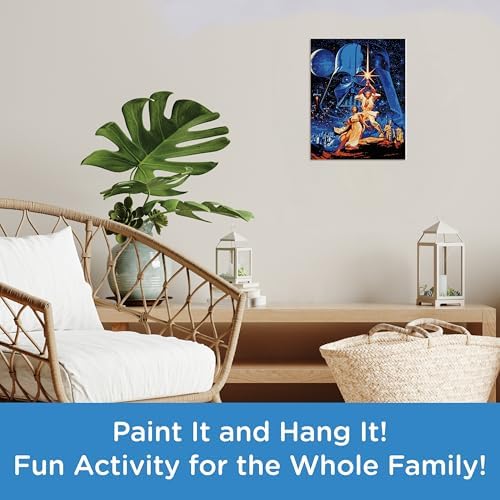 Aquarius Star Wars A New Hope Art by Numbers Mini - 8.5 x 11 in - Star Wars Themed Paint by Number for Adults & Kids - DIY Color by Number Paint Kit for Beginner - Officially Licensed - Image 5