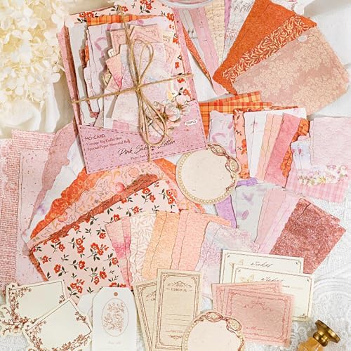 100 Sheets Vintage Scrapbook Papers Journaling Scrapbooking Supplies Kit junk journal supplies Decorative Craft Paper for Planner, Collage Paper Embellishment - Image 5