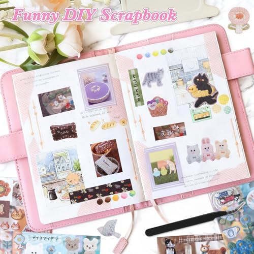 800Pcs Japanese Sticker Book for Journaling Adult, Cute Scrapbook Stickers - Image 4