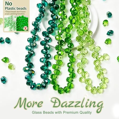 ApisNest Green Beaded Plant Kit, DIY Hanging SunCatcher Kit - Image 6