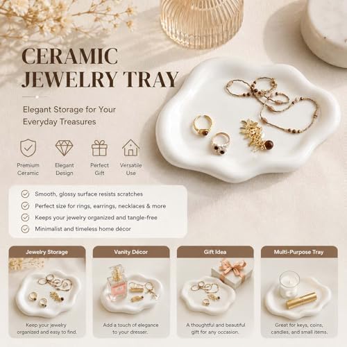 Cloud Jewelry Dish Tray, Ring Dish Trinket Tray Ring Holder (Cloud) - Image 5