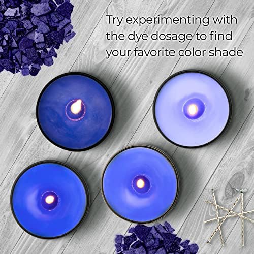 Dark Blue Candle Dye 2 oz for Soy Candle Making – Wax Color Chips - Image 6