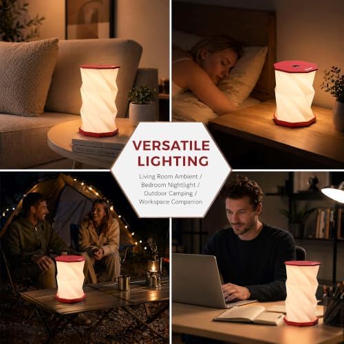 Portable Foldable Table Lamp, Japanese Gift, Paper Lantern Lights - Image 6