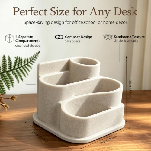 Aesthetic Desk Organizer,Pen Holder for Desk,Modern Office Desk Accessories - Image 2