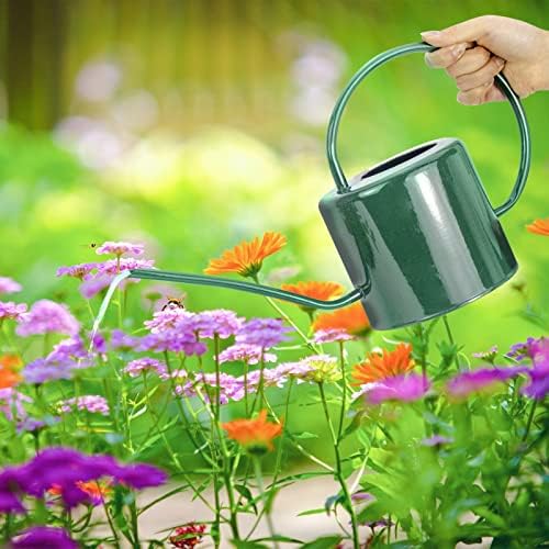 Indoor Watering Can for Houseplants - Long Spout Metal Watering Can for Indoor Plants,Succulents or Outdoor Garden Flower, 1.3L / 40 oz Green - Image 7
