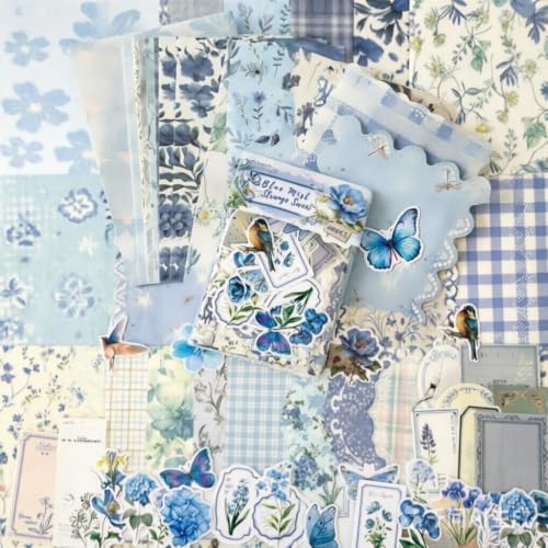 100 Pcs Scrapbooking Supplies Kit,Vintage Aesthetic Scrapbook Kit for Bullet Junk Journal,DIY Journaling Supplies,Style 7 by Unknown