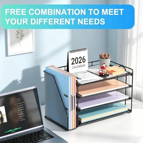 gianotter 4-Tier Paper Organizer With Magazine Holder - Image 3