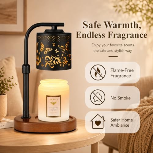 Butterfly Candle Warmer Lamp with Timer Birthday Gifts for Women Mom - Image 4