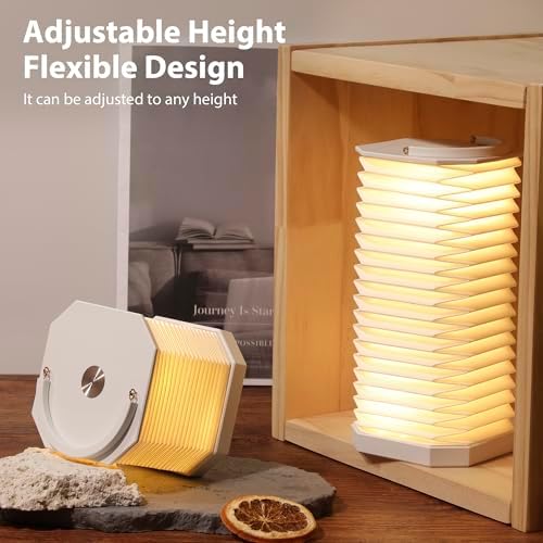 Portable Paper Lamp, Accordion Desk Lamp,Japanese Lanterns lamp - Image 6