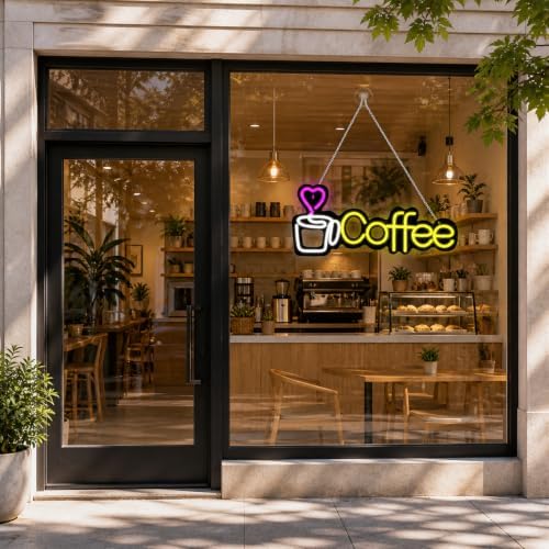 Coffee Neon Sign for Business,High Brightness Dimmable 5V USB - Image 5