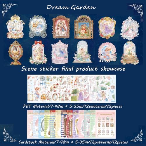 3D Sticker Scene Book for Adults, Fairy Tales Sticker Book for Therapy - Image 2