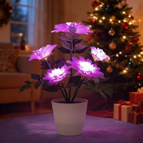Artificial Sunflower Flower Lamp, Anniversary Christmas Birthday Gifts for for Women Mom Granddaughter Girlfriend Friend Wife, Dimensions Night Light Decor for Bedroom Bar Coffee Shop by Hibeauti