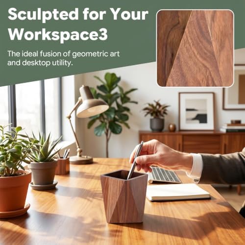 Wooden Pencil Holder Pen Organizer - Image 4