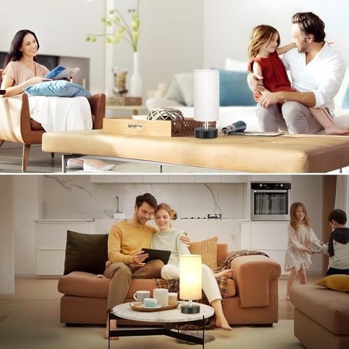 Small Table Lamp for Bedroom - Touch Control Lamp with 3 Way Dimmable - Image 6