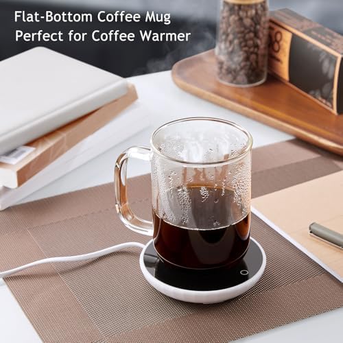 Glass Coffee Mugs, 20 oz Ice Coffee Cups Set of 6, Large Clear Tea Cups, Glass Mugs with Handles for Hot Beverages, Glass Cups for Latte, Cappuccino, and Tea - Image 3