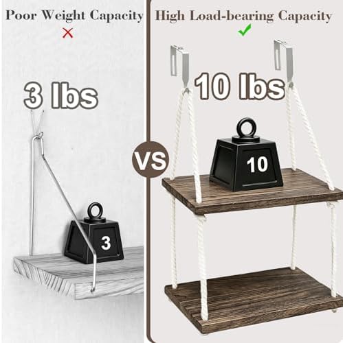 2 Tier Cubicle Shelf with Hooks, Wooden Hanging Organizer for Office - Image 6