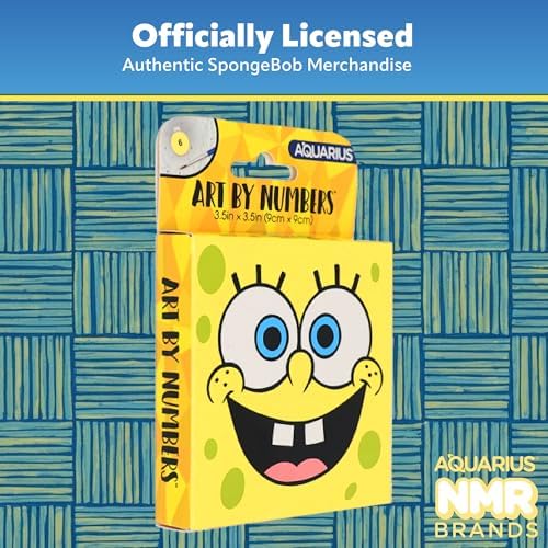 AQUARIUS Spongebob Squarepants Micro Art by Numbers Kit – Paint Set - Image 6