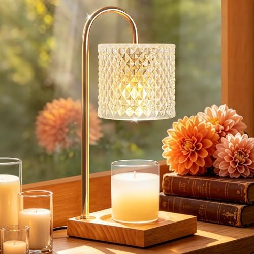 TigQiang Elegant Clear Candle Warmer Lamp with Timer, Decor Gifts for Women by TigQiang-PremiumLighting