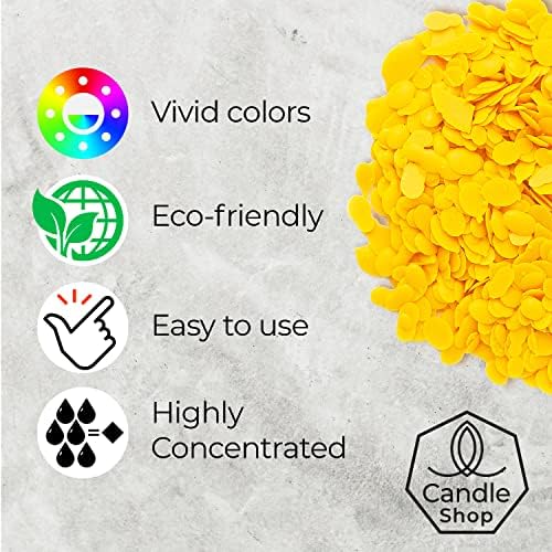 Bright Yellow Candle Dye 2 oz for Soy Candle Making – Wax Color Chips - Image 2