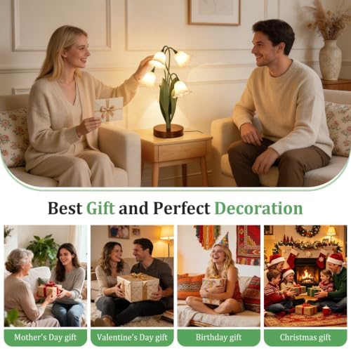 Flower Table Lamp for Bedroom, LED Cute Reading Light - Image 5