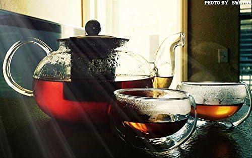 Hiware Glass Teapot with Stainless Steel Infuser & Lid, Borosilicate Glass Tea Pot Stovetop Safe, Blooming & Loose Leaf Teapots, 27 Oz - Image 4