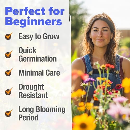 HOME GROWN Premium Wildflower Seeds Bulk Mix | 134,000+ Non-GMO USA Native Flower Seed for Planting Outdoors | 23 Perennial & Annual Varieties for Butterfly Garden | 3 oz - Image 4