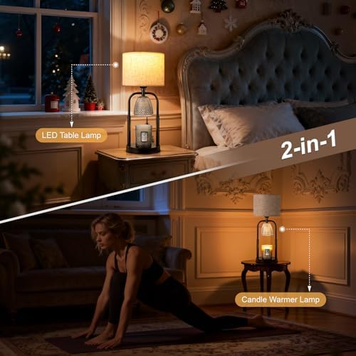 Candle Warmer Lamp with Timer&Dimmer, Flameless Candle Lamp for Jar Candles - Image 2