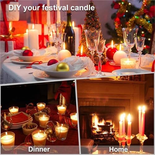 Alianm Candle Making Kit DIY Candle Kit Soy Bean Wax Making Supplies Handmade Aromatherapy Beeswax Crafts Gifts Mold Tool Sets - Image 7